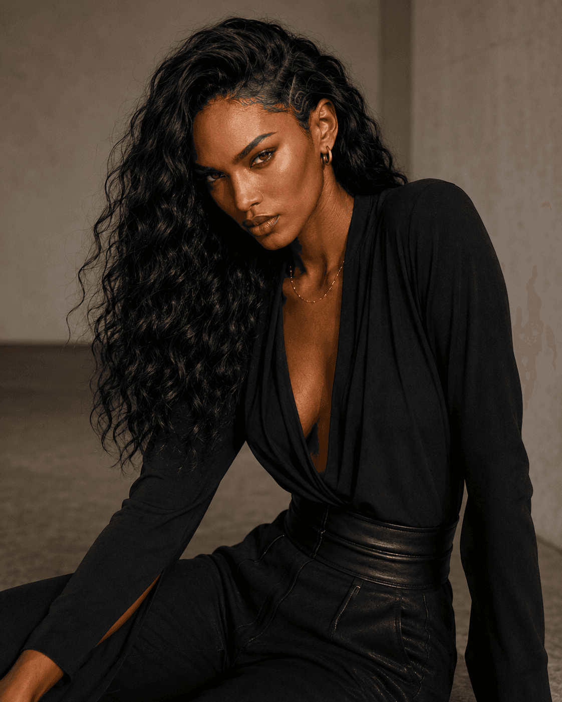 Xaliima full-length portrait — model card image.